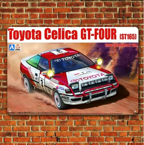 Celica Gt-Four Rally Racing Car Metal Poster - 20x30cm Garage Tin Sign