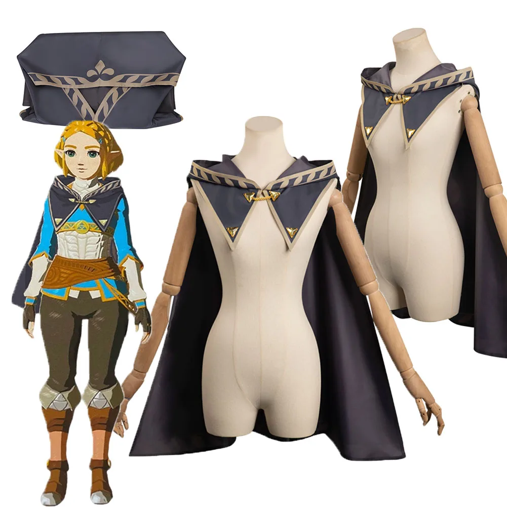 

Zelda Tears of the Kingdom Cosplay Cloak Women Roleplay Costume Outfits For Adult Cape Halloween Carnival Party Disguise Suit