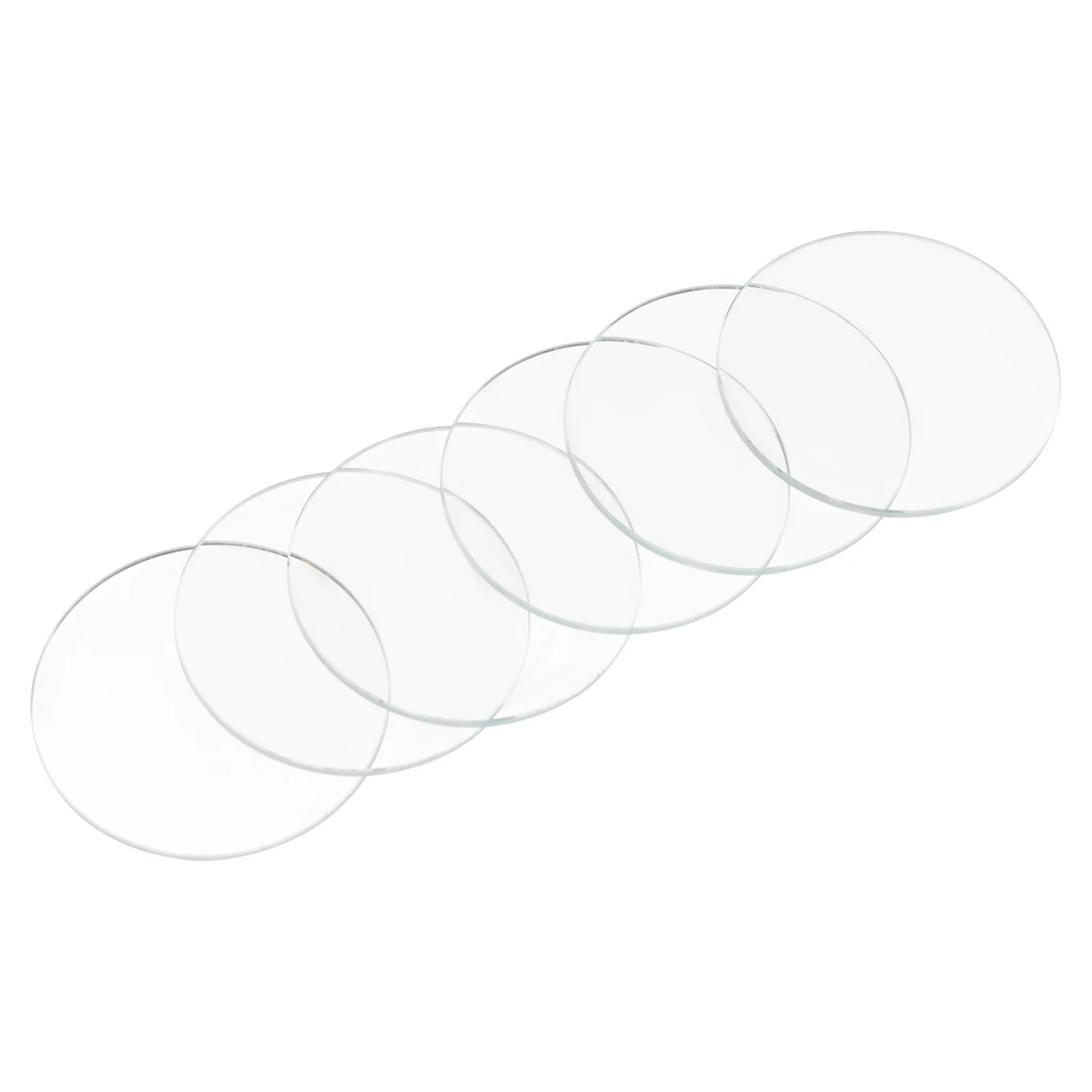 

6Pcs Watch Lens Glass Round Replacement High Definition Transparent Parts for Professional Watch Repair Supplies