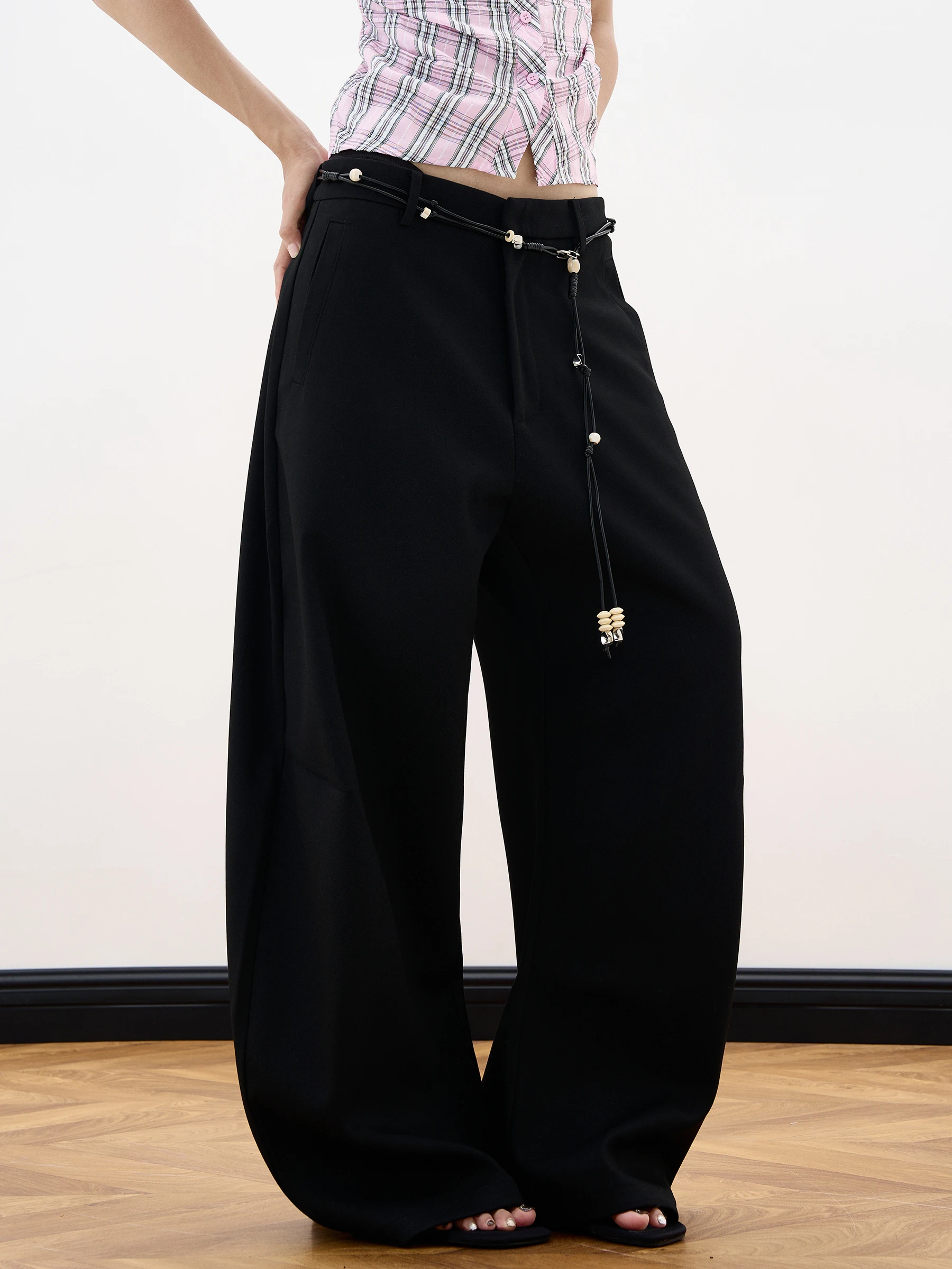 Black Wide Leg Casual Pants Wo - đánh giá và giá Tailored Trouser Wide