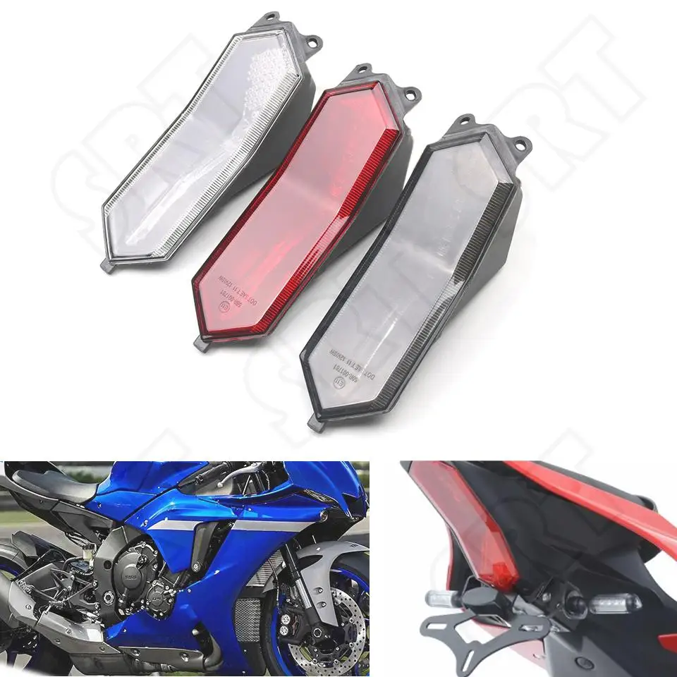 

Fits for Yamaha YZF R1 R6 R7 YZF-R1M R1S YZF-R7 2015-2023 Motorcycle LED Taillight Rear Brake Turn Signal Integrated Tail Light