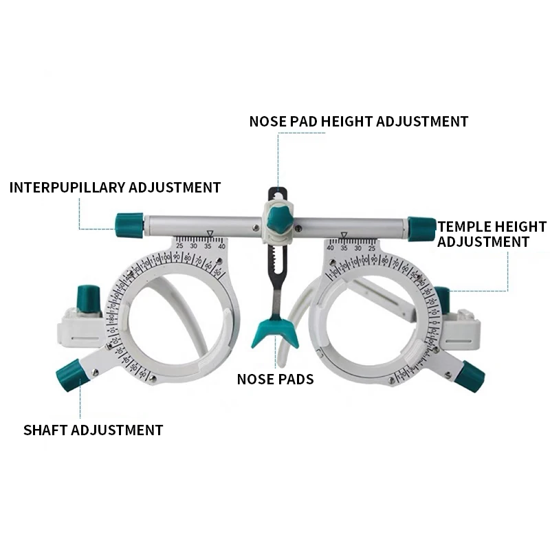 Optical Instrument International Trial Lens Frame Super Light 50g Titanium Ophthalmic Made Adjustable For Hot Sale