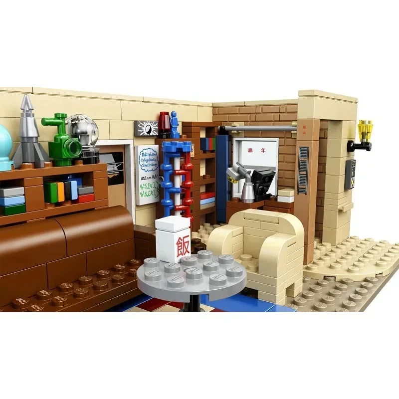 Friends Apartment The Big Bang Theory and Central Perk 1228Pcs Ideas Model Building Blocks Bricks Toys 21302 21319