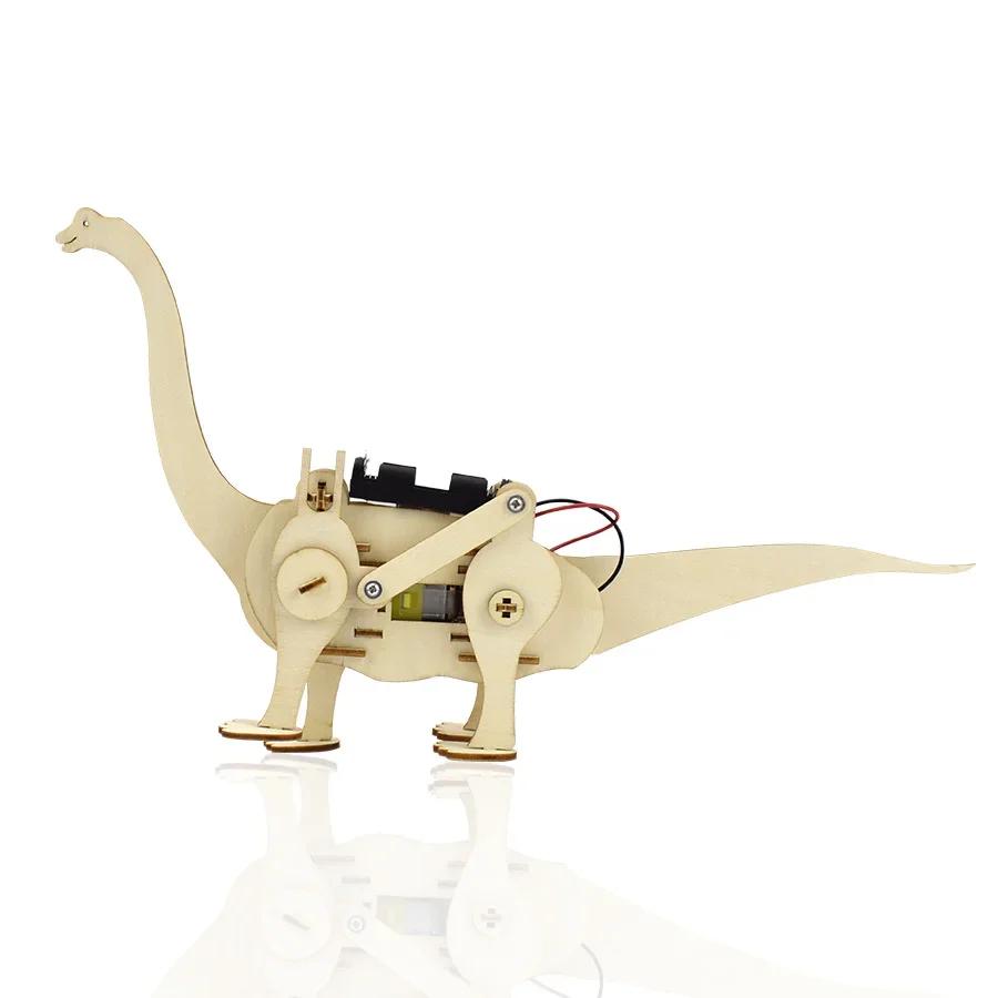 Brachiosaurus Assembly DIY Model Kit Electric Toys Dinosaur Modelismo Material STEM Education Science Robotech Toys for Children