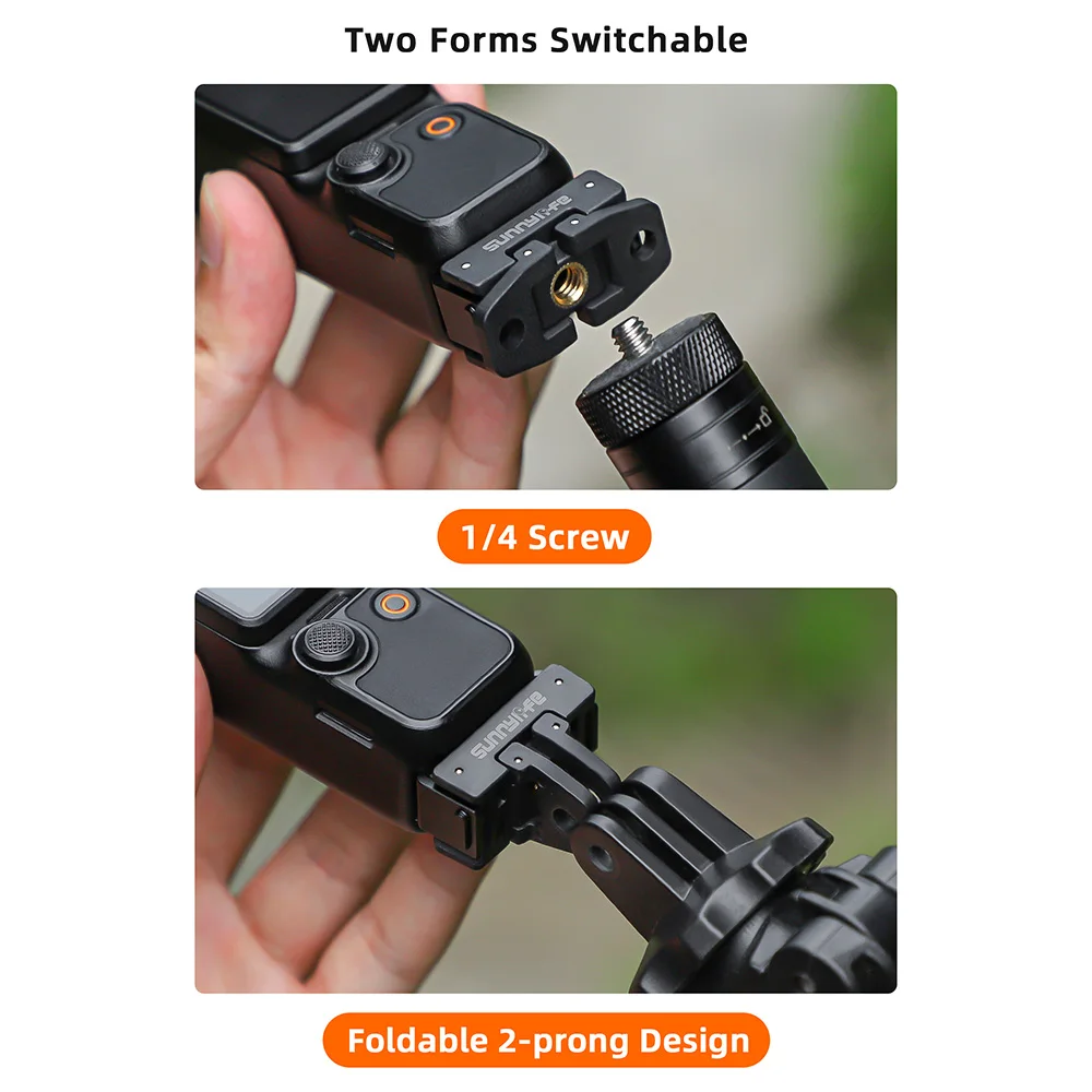 طوي الإفراج السريع محول جبل ل DJI Pocket 3 تمديد قوس ترايبود محول مع 1/4 "ثقب المسمار ل DJI Pocket 3 Acc