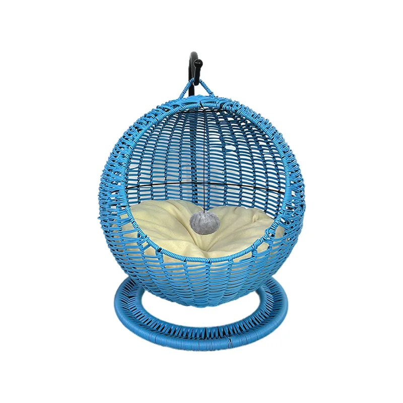 

Cat litter rattan four seasons universal litter box cradle summer hammock semi-closed pet litter cage villa doghouse