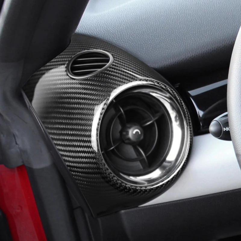 

Real Hard Carbon Fiber Air Vent Frame Trim For Mini Cooper R54 R56 R57 R58 R59 R60 Side Air Conditioner Outlet Cover Stylings