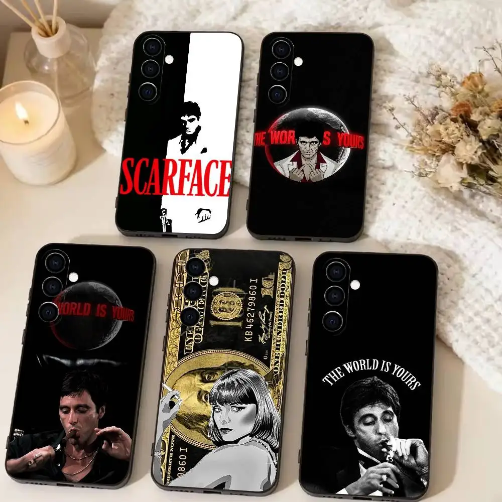 1983 Scarfaces Tony Montana  Phone Case Black Silicone Soft For Samsung Galaxy A73,A72,A71,A70,A53,A52,A51