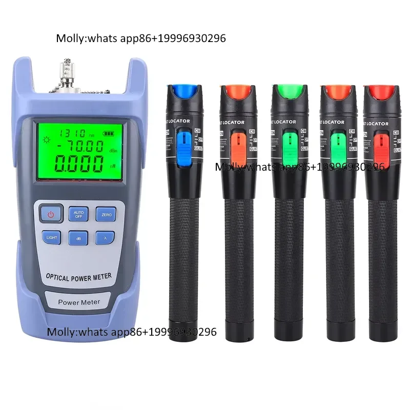 

FTTH 2-in-1 Fiber Optic Tool Kit Cable Tester Optical Power Meter OPM -70 ~+10dBm &Visual Fault Locator 30/5/10/20/50mw VFL