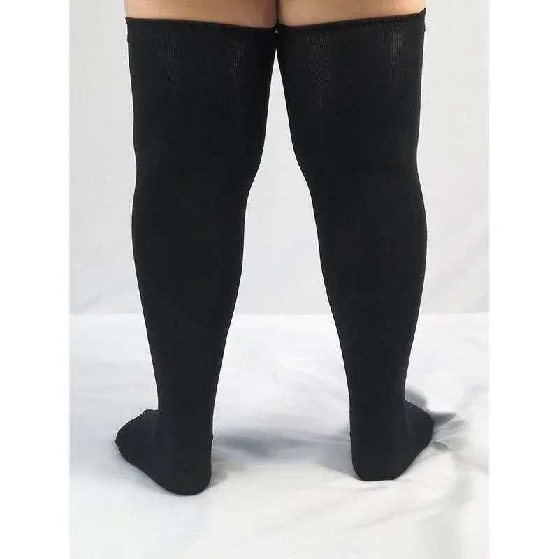 Woman Thigh High Sock Extra Large Size Knee High Stocking Over Knee Socks Plus Big Socks