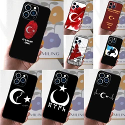 Turkey Flag Phone Case For iPhone 16 15 14 13 12 Mini 11 Pro XS Max XR X 7 8 Plus Back Cover