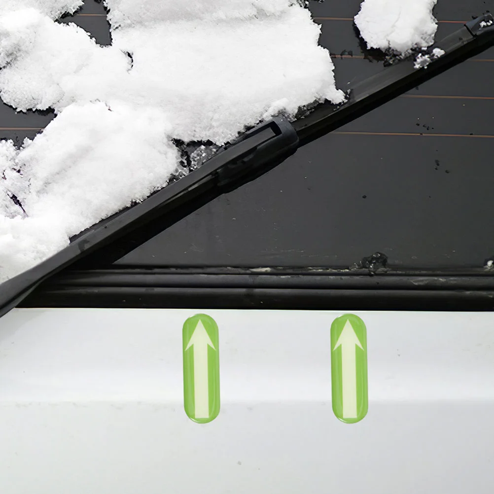 10 Pcs Car Luminous Stickers Nail Keep Distance Reflective Warehouse Floor Applique Student