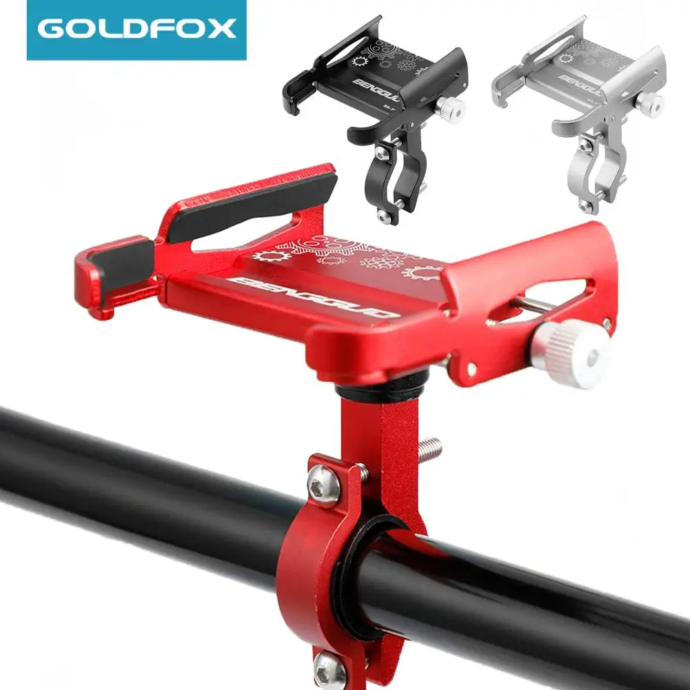 Uchwyt rowerowy na telefon ze stopu aluminium MTB rower GPS uchwyt skuter regulowany uchwyt na telefon komórkowy akcesoria rowerowe — zdjęcie produktu 2