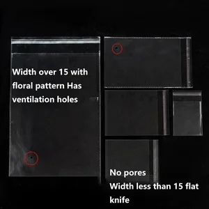 Transparente Selante Saco OPP, Acessórios Para Jóias, Saco De Doces, Resealable Gift, Cookie Packaging Bag, 100Pcs 12 principais vendas mochila plastica infantil - №7