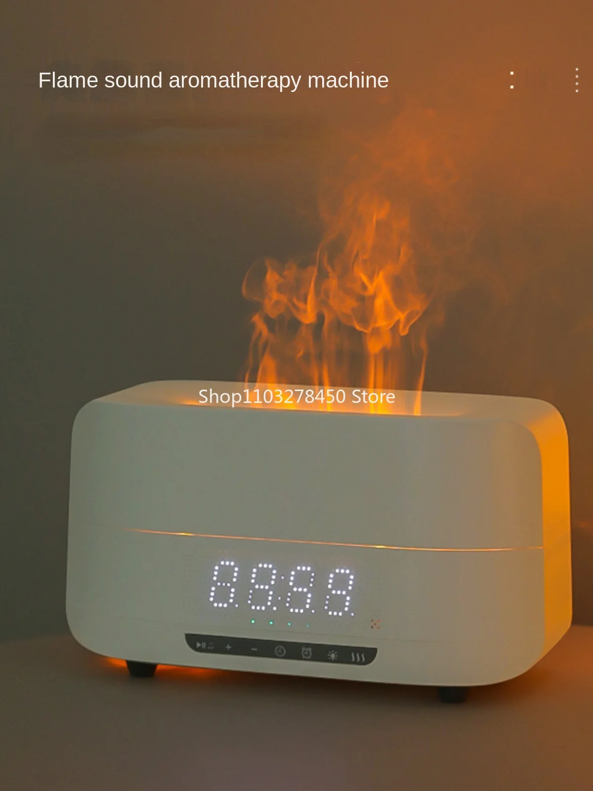 Wireless Bluetooth Speaker Clock Humidifying Aromatherapy Small Night Light