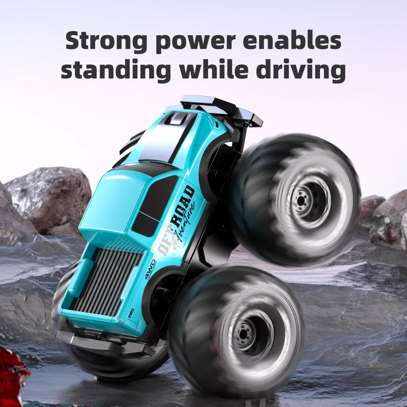 Nuevo vehículo anfibio de Control remoto 1:18, vehículo todoterreno con tracción en las cuatro ruedas, coches Rc, camión monstruo anfibio, regalo de alta gama