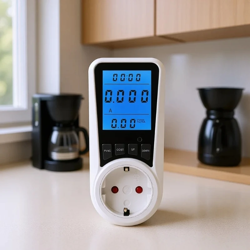1Pcs Watt Meter,Socket-type Power Meter,Overload Protection,Kilowatt Wattage Voltage AMP Tester,Electrical Energy Monitor.