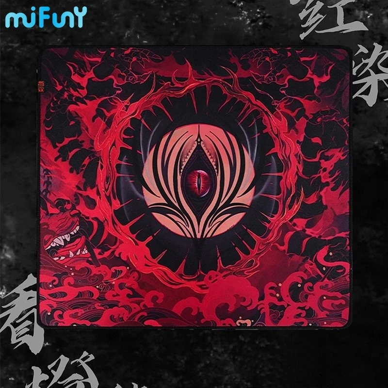 MiFuny Red Dyed Esports gaming Mouse Pad Fearless Waterproof Fine/Rough Surface Positioning Precision Mouses Accessories Gift