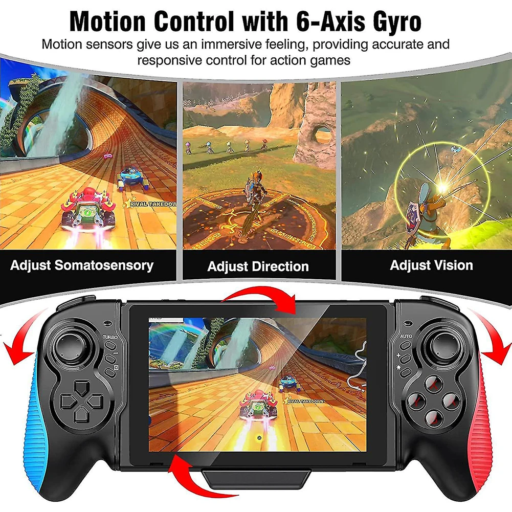 

6-Axis Gyroscope Direct Plug-In Gamepad Small Rechargeable Game Console Gift for Boys Girls