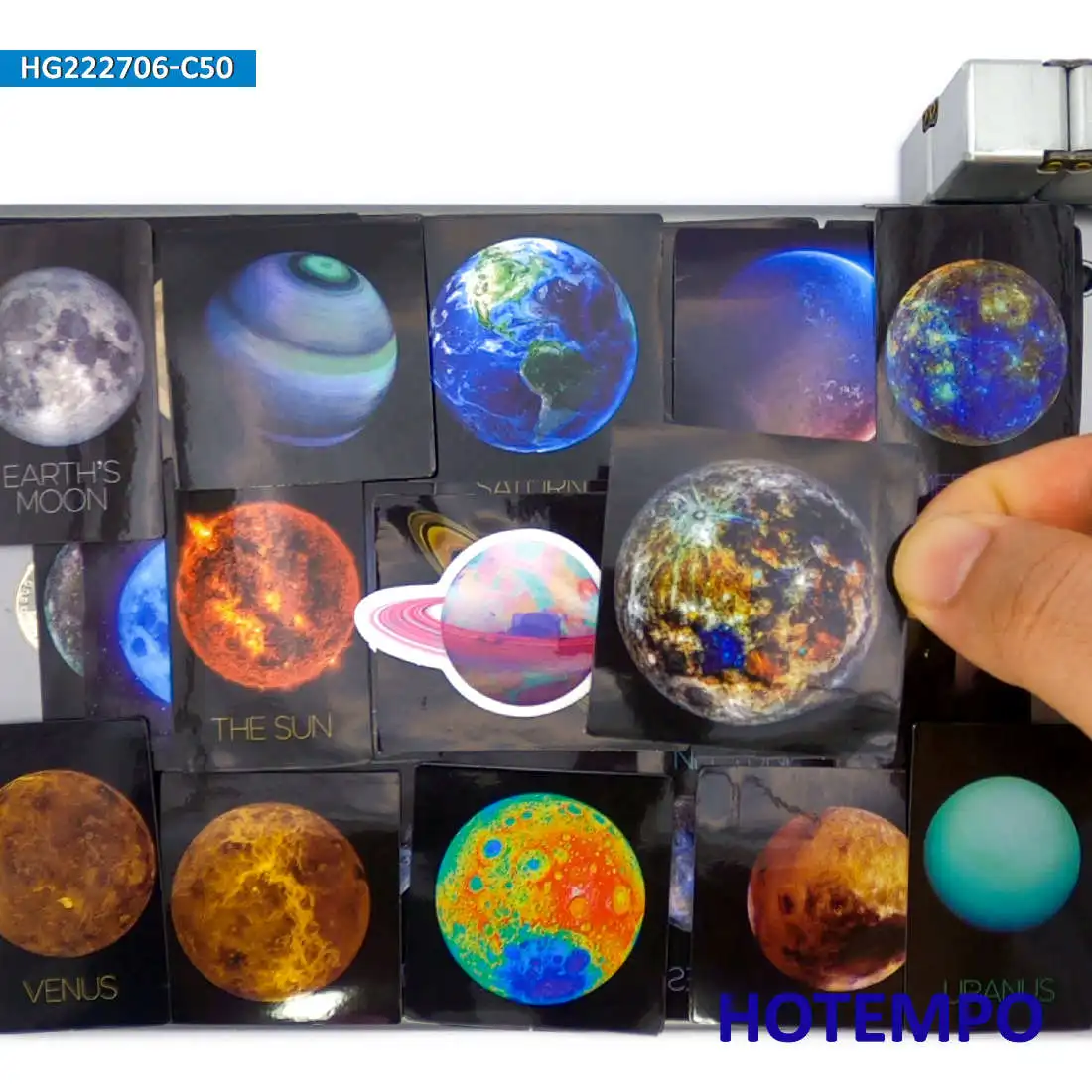 50PCS Universe Galaxy Scenery Space Planet Picture Waterproof Stickers for Laptop Phone Suitcase Bike Motorcycle Car Sticker Toy