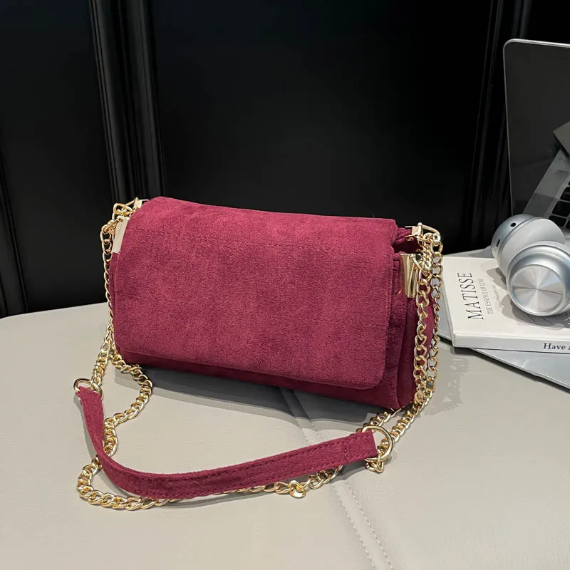 

Simple Women's Shoulder Bag Solid Pu Leather Ladies Bag Fashion Chain Handbag Tote Deisnger Shopper Armpit Shoulder Purse