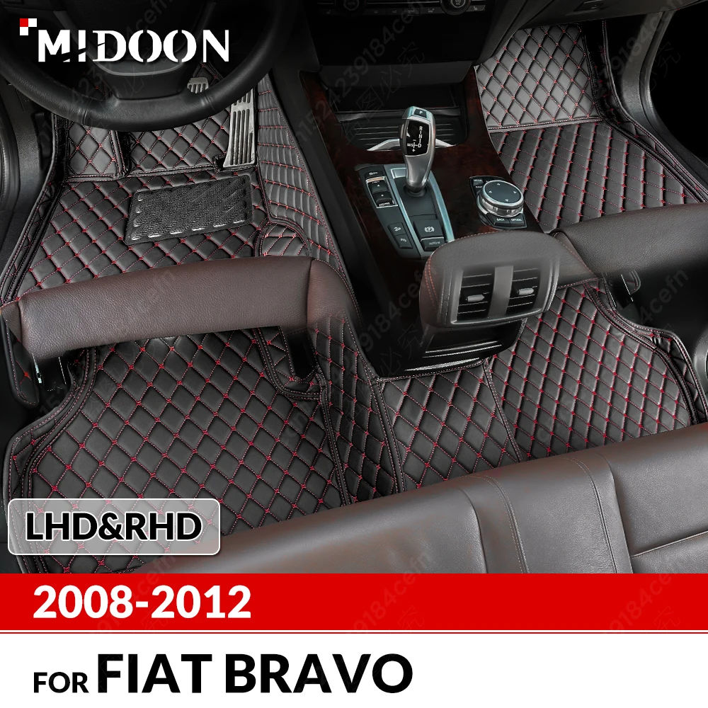 

Автомобильные коврики для Fiat Bravo 2008, 2009, 2010, 2011, 2012, индивидуальные автомобильные подкладки для ног, аксессуары для интерьера