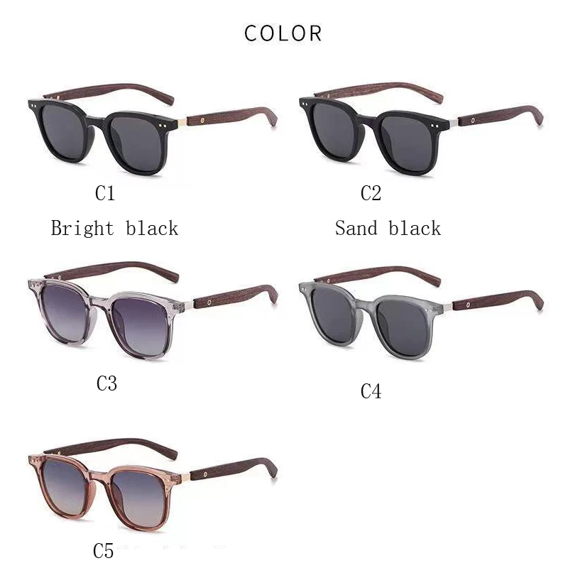 New Arrival Men Vintage Wooden Frame Sunglasses Classic Brand Sun Glasses Coating Lens Driving Eyewear for Men/women image 3