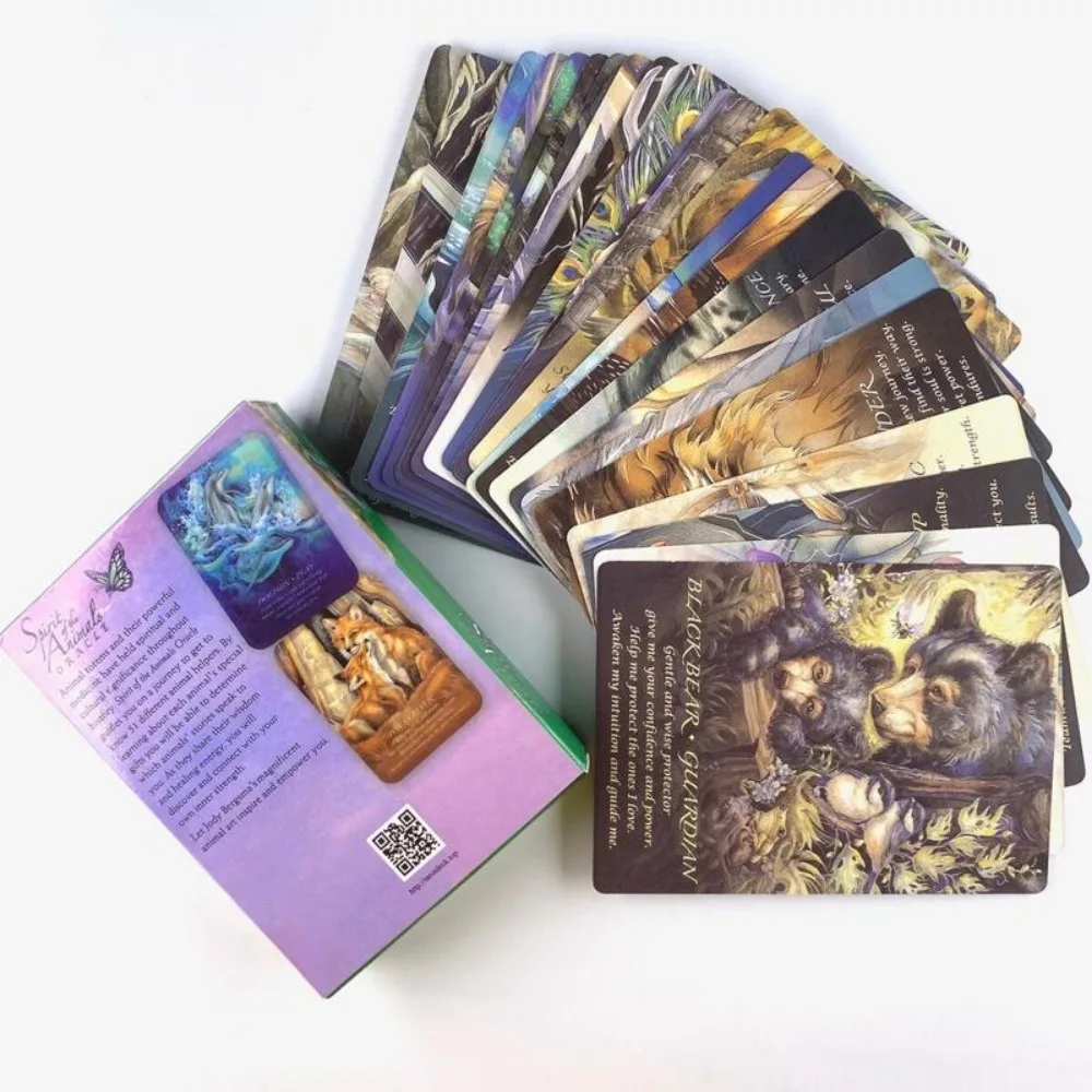 Spirit of The Animals Oracle Cards Leisure Party Table Game Fortune-telling Prophecy Tarot Deck