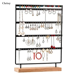 Earring Organizer and Jewelry Holder,5 Layer Earring Holder Organizer, 100 Holes Earring Stand Wood,Earring Display Stands for S