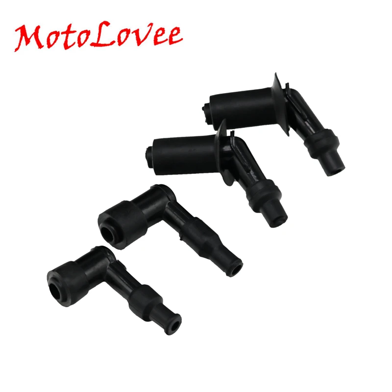 Motolovee 1Pc Rubber Plastic Spark Plug Cap Caps For Bike Motorcycle Scooter Quand Buggy GY6 125 CG125 ATV Dirt Pit