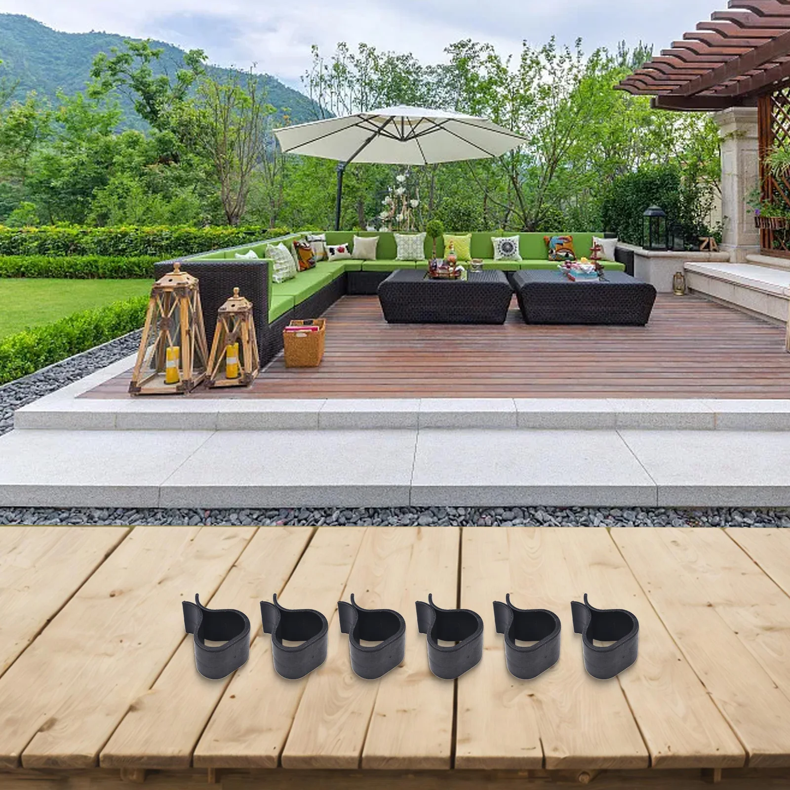 Convenient Packaging Alignment Fasteners Outdoor Overall Width Sturdy Black Resistant Heat Resistant Convenient