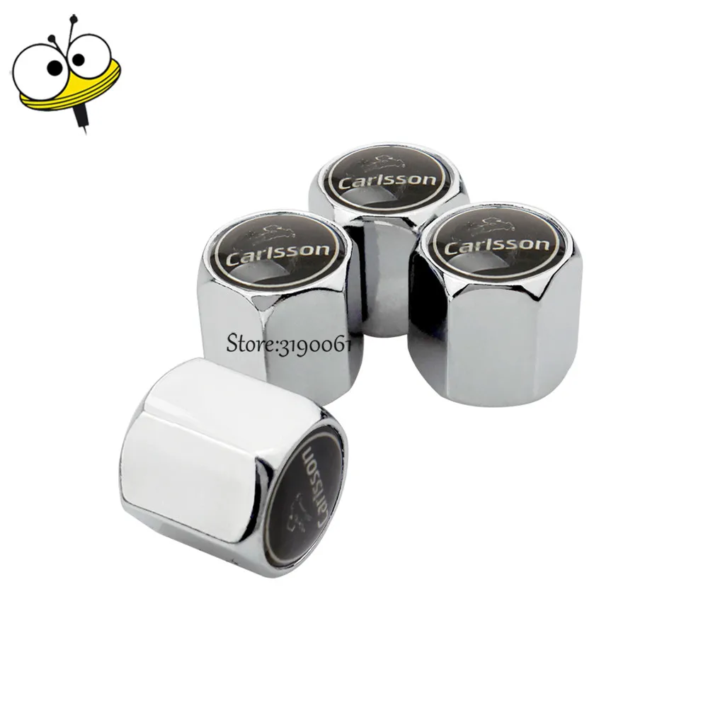 Car Styling Wheel Caps Tire Valve Caps For Carlsson Logo For Benz W201 W213 ML CLA SLS GLK B E C Class A180 W203 W204 W205 E300