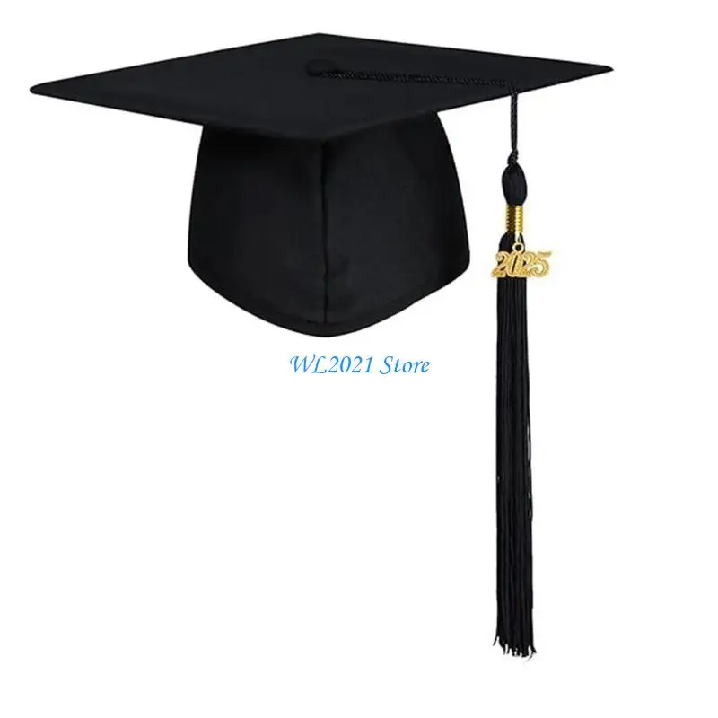 G5GC قبعات التخرج الأنيقة للأطفال مع شرابات لينة محبوك النسيج قبعة التخرج لاحتفالات التخرج الحدث المدرسة #5