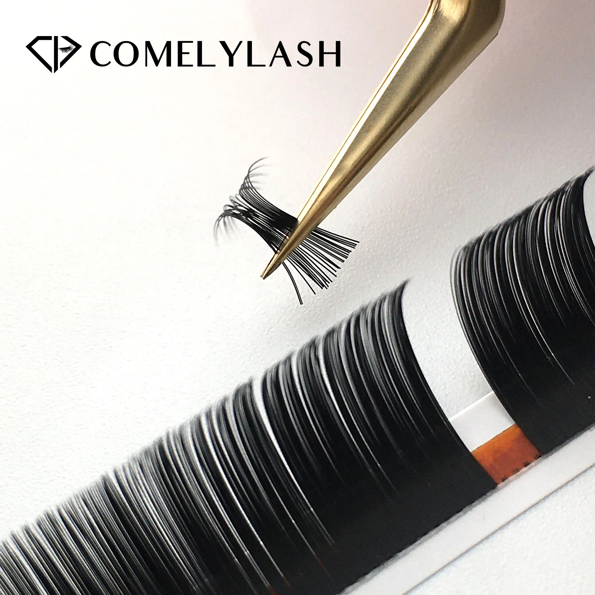 Comelylash Lash extensions Super Matte12Rows Individual Eyelash Extension Trays 3-Russian Volume Lash