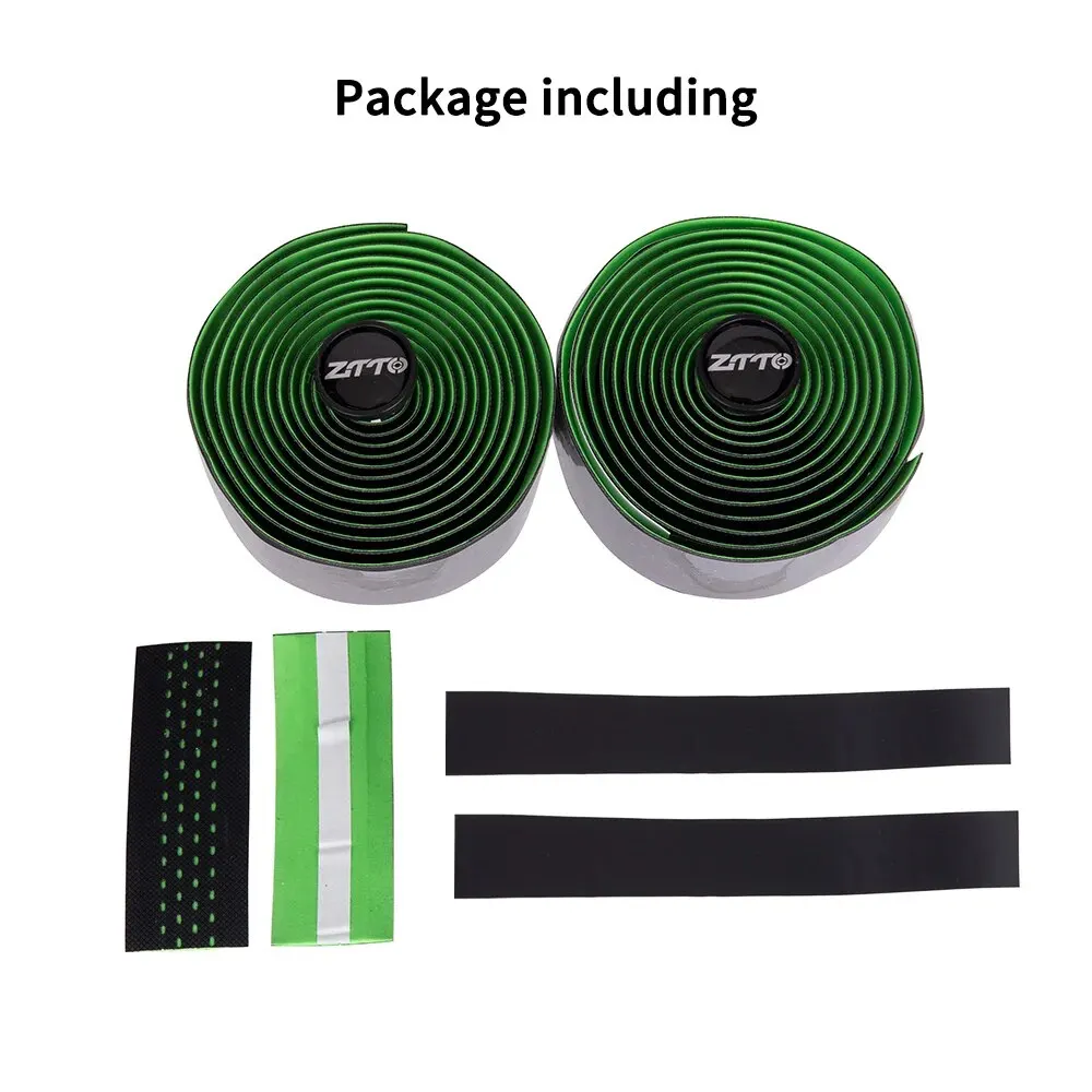 ZTTO Road Bike Bar Tape High Quality Vibration Damping Anti-Vibration EVA PU Handlebar Bar Tape Colorful Wrap +2 Bar Plug