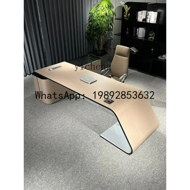 XL  Executive Desk Office Desk for Boss Office High-End Elegant Single Manager Table