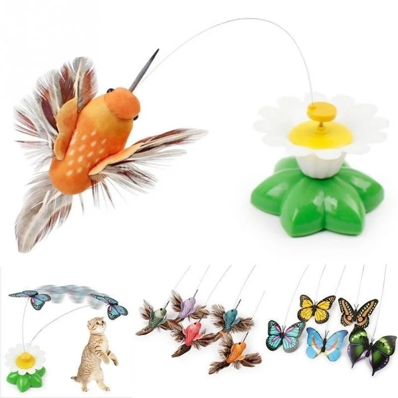 The Flower Pet Cat Toys Cat Pet Toy New Pet Toy Electric Butterfly Flying Around