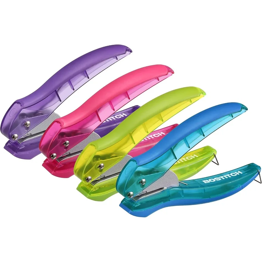 Bostitch Office inLIGHT جهد مخفض بفتحة واحدة لتنظيم المستندات الفعالة في مساحات العمل المثالية للمدارس و