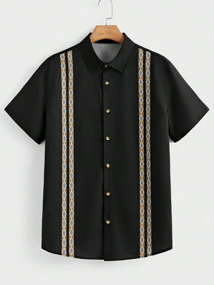 メンズシャツローズ 3D プリント半袖シャツ夏の快適な休日日常メンズ半袖シャツパーソナライズされた服