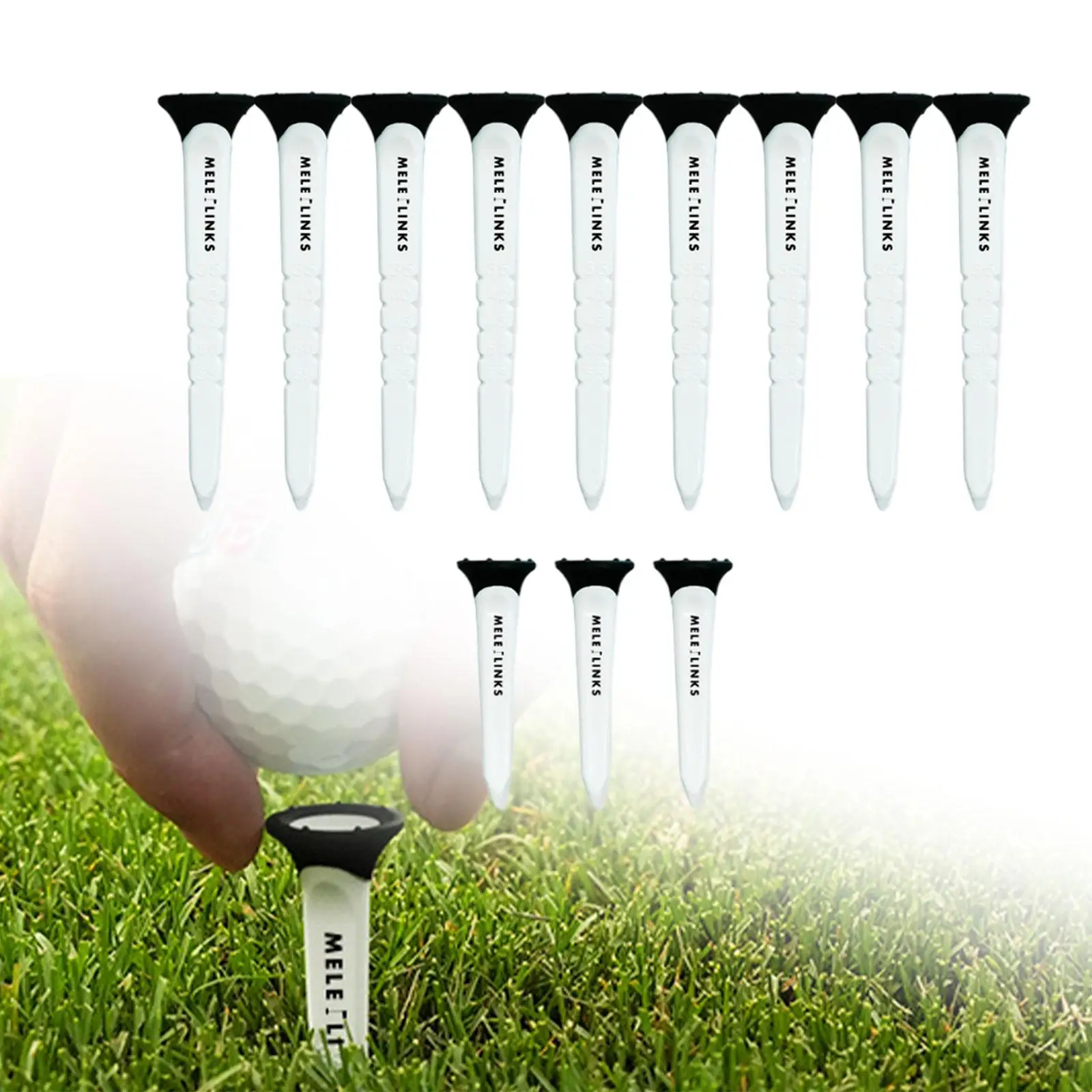 

12x Golf Tee Golf Mat Tees Portable Golf Ball Holder Golf Ball Tees for Outdoor Sports Golf Training Driving Putting Chipping
