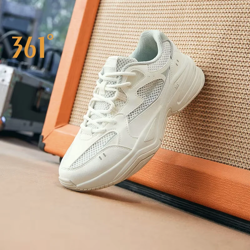 

361 Degrees Women Casual Shoe New Wearable Mesh Lightweight Trendy Cushion Durable Reflective Stable Female Sneakers 682516765