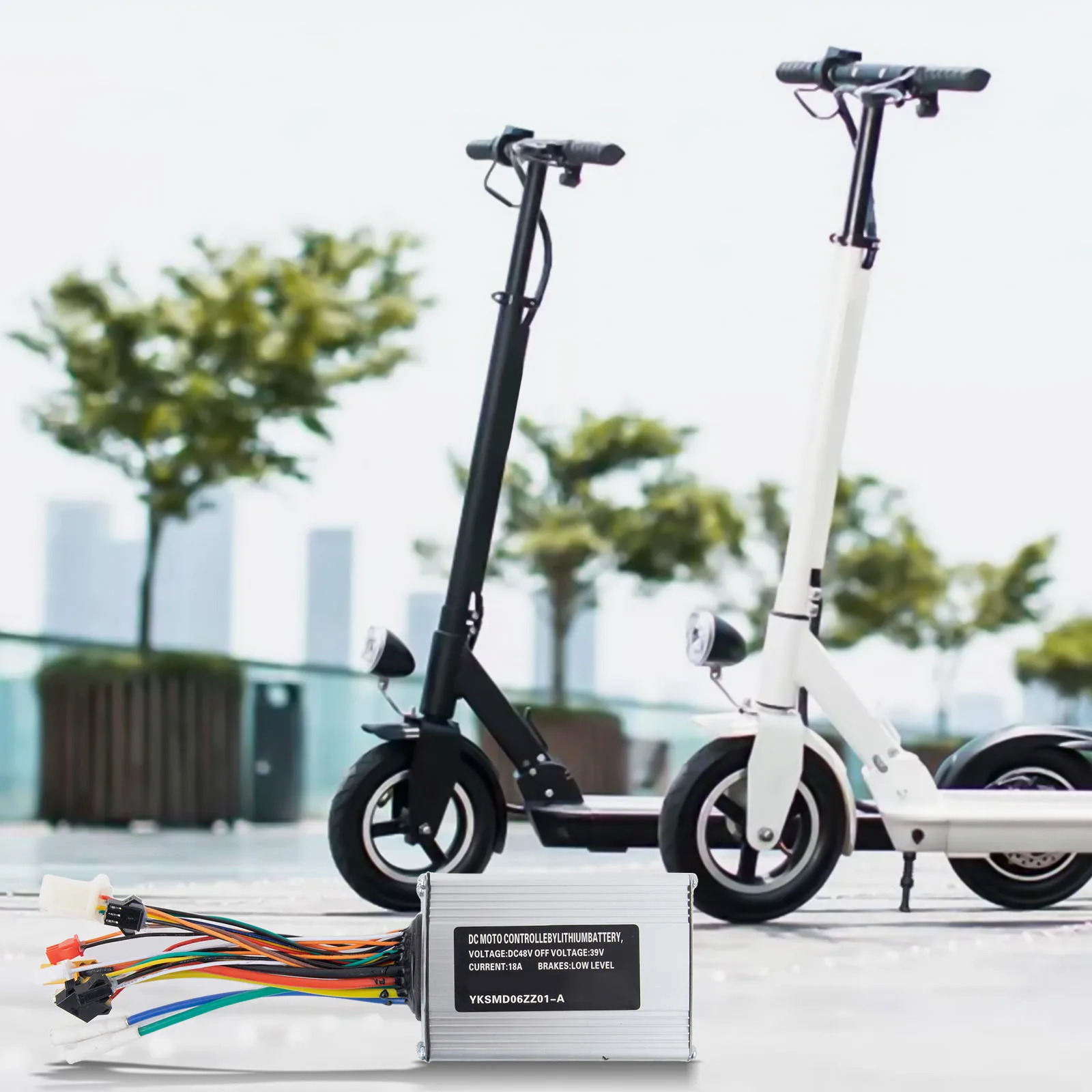 

10-проводной контроллер, размер 20*10*6 см, контроллер электрического скутера, легко заменить, длительный срок использования, металлический корпус, маленький и легкий