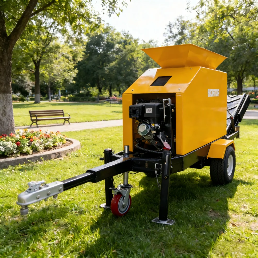 

Мобильная дробилка для камня HTJC135 с конвейером и колесами, дробилка для бетона, передвижная камнедробилка