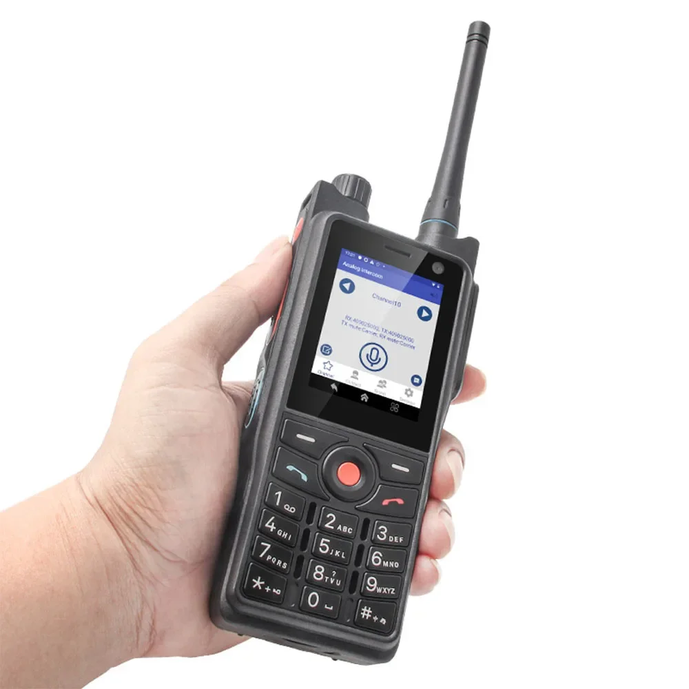 IP68 P6 3GB + 32GB Android 9,0 Poc Radio de red + DMR UHF 4W DMR Radio de modo Dual Digital/Analógica funciona con Zello, PTT Real
