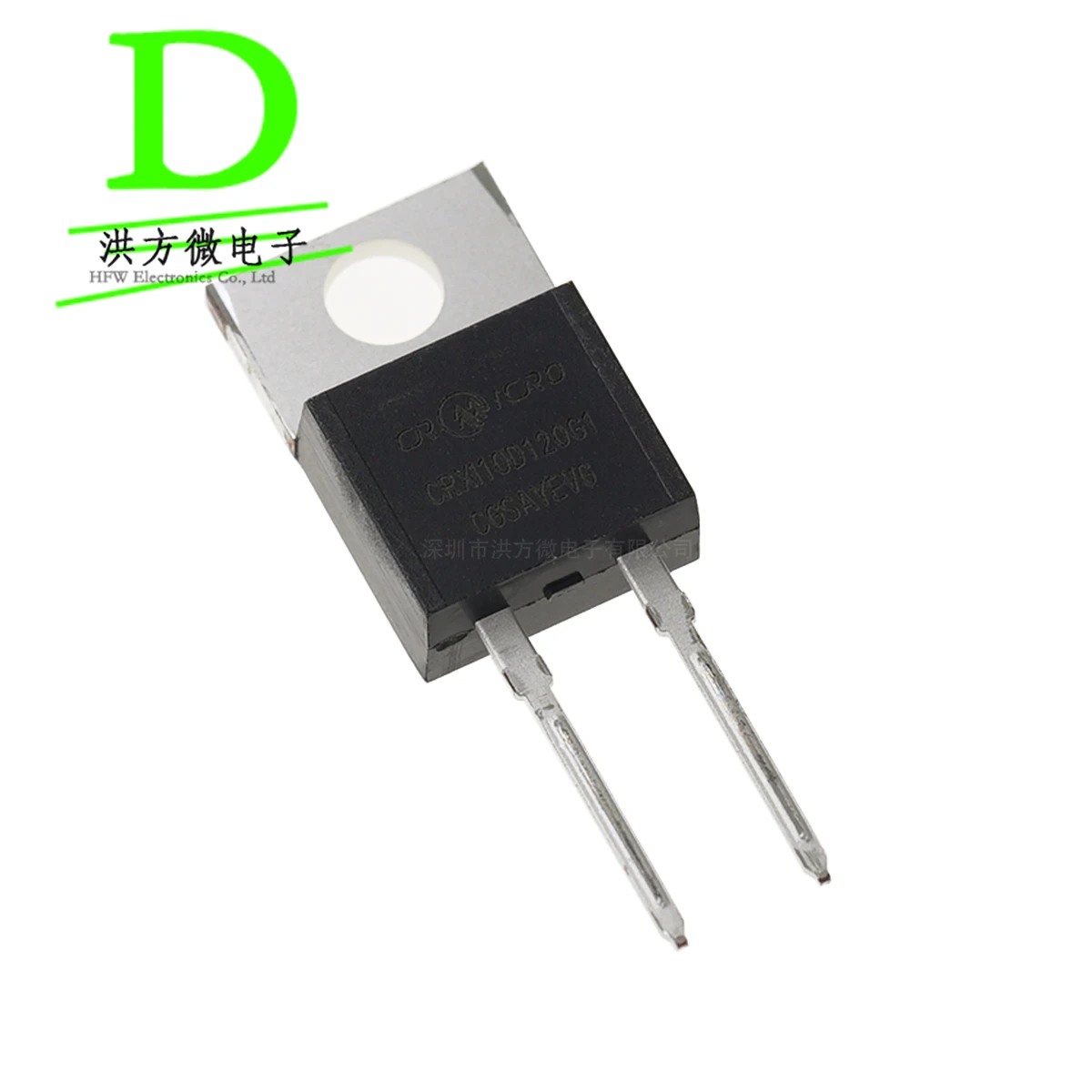 CRMICRO العلامة التجارية كربيد السيليكون شوتكي ديود CRXI15D120G1 TO-220-2 1200V 44A