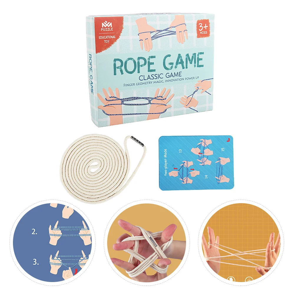 Braided Rope Toys Hand Game Chinese Weaving Cooperative Games Child Finger