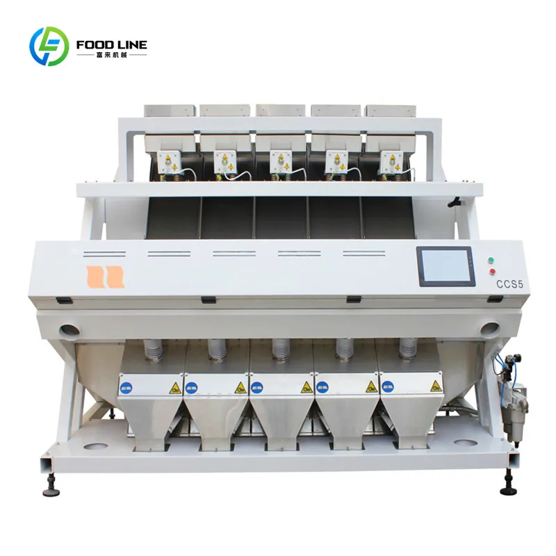 CCD Grain Color Sorter Small Color Selector Machine CCDS-128 for Beans/Rice/Wheat/Maize Custom