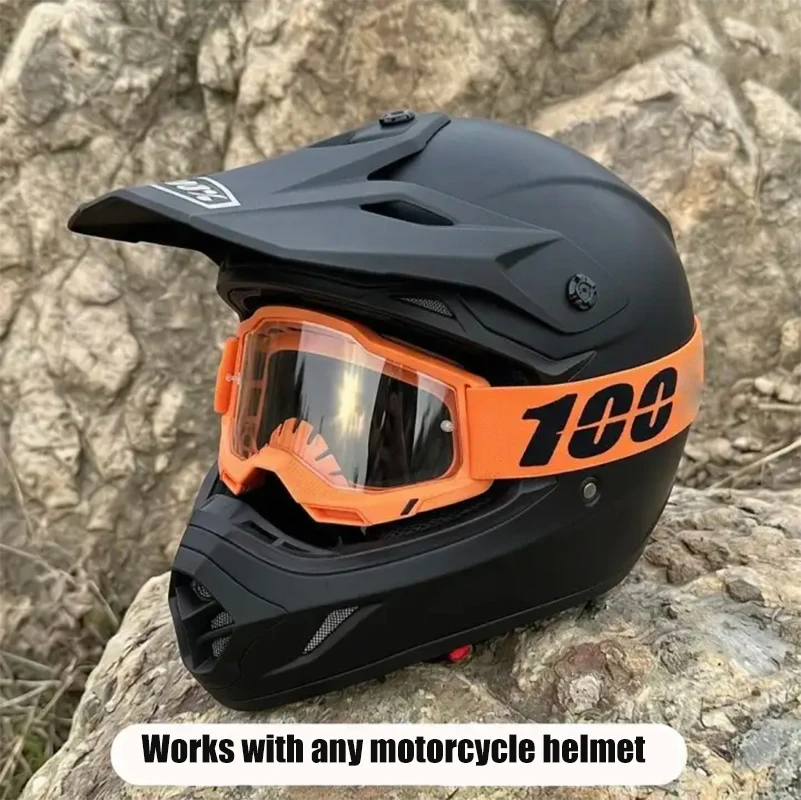 

Motorcycle Glasses HD Lens UV400 Protection Motorcross Goggles MTB ATV Windproof Dustproof Outdoor Cycling Glasses For Men