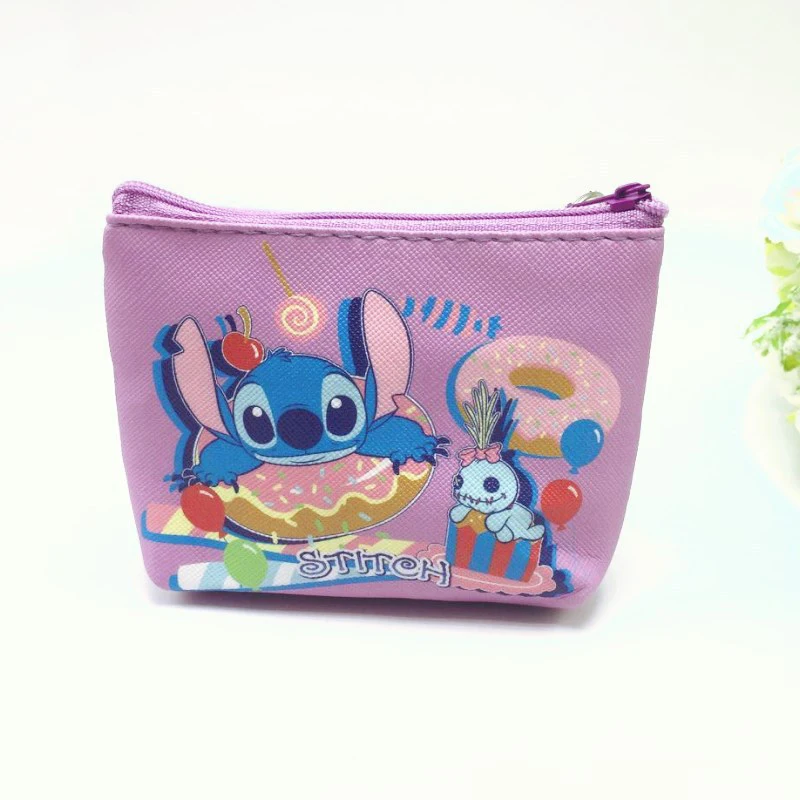 Dompet koin kartun Stitch Anime Disney dompet Stitch lucu tas koin tas penyimpanan portabel anak tas alat tulis kecil hadiah