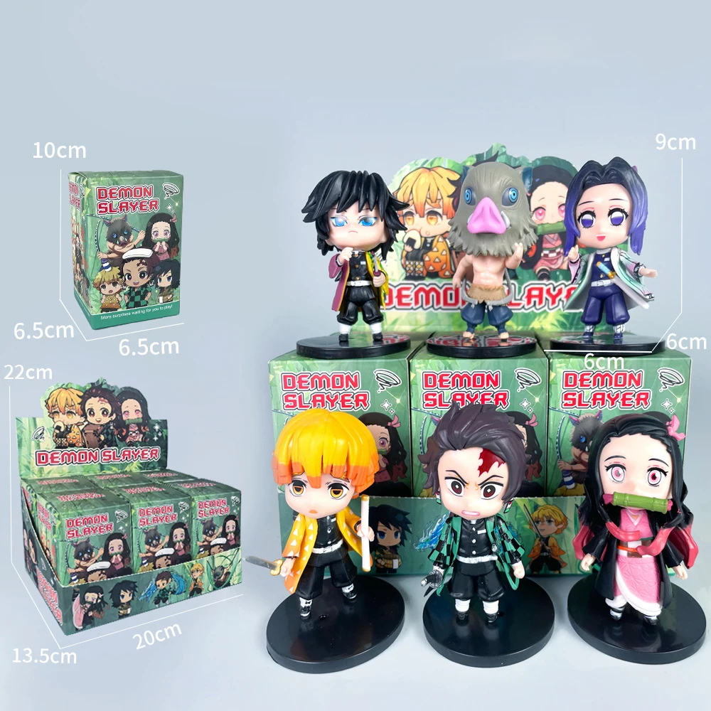 

2025 New Hot Demon Slayer Blade Blind Box Bag Doll Stove Gate Tanjiro Figure You Bean Doll My Wife Shanyi Desktop Ornaments